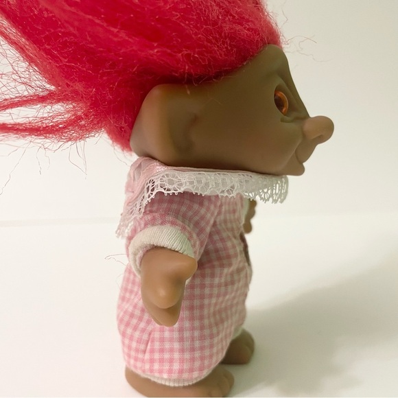 Ace Novelty Troll Doll with Red Hair Jewel and Pink Outfit - Picture 10 of 16